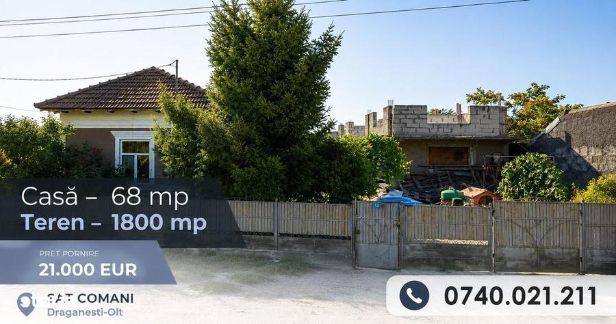 Casă cu 3 camere în Comani