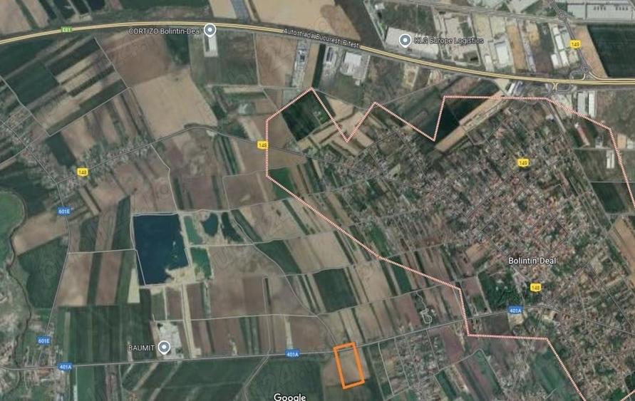 Teren de 20000 mp, în Bolintin-Deal