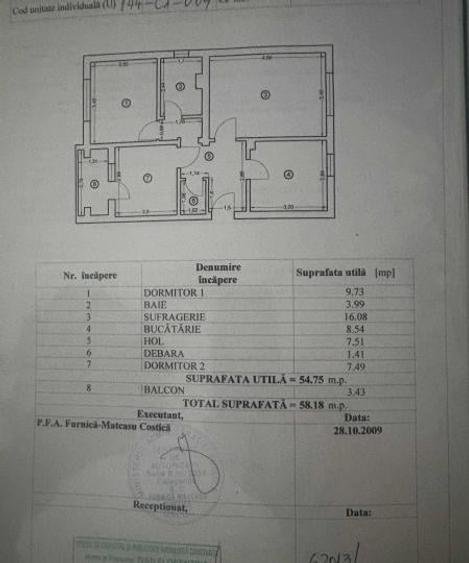 Apartament cu 3 camere decomandat în Inel I