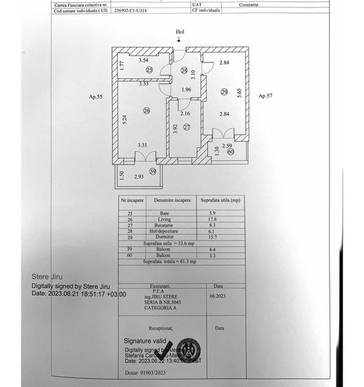 Apartament cu 2 camere decomandat, mobilat în Tomis Plus