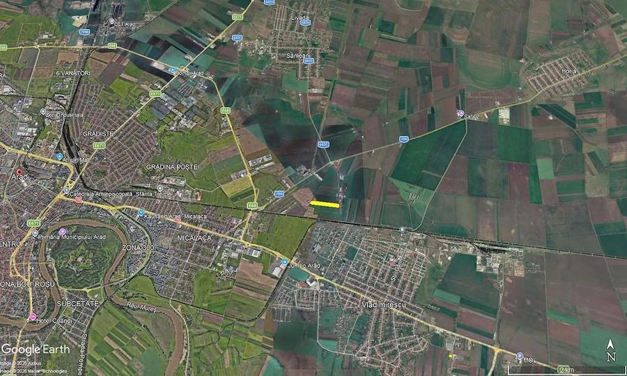 2,2 ha teren vizavi de Uzina Electrica Arad - 2