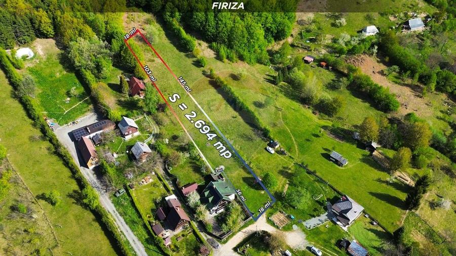Teren Construcții intravilan de 2694 mp, în Firiza