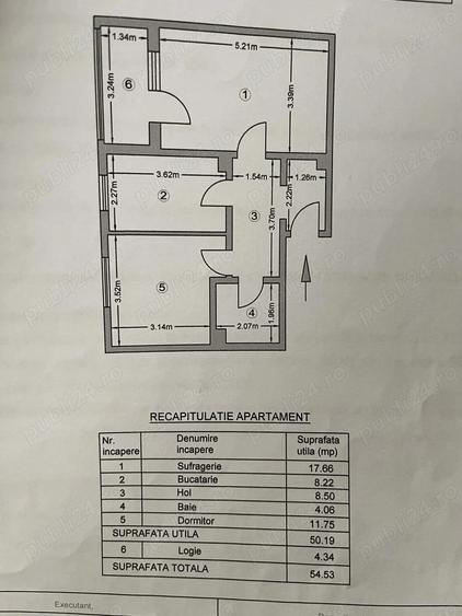 Apartament decomandat cu 2 camere 55m2 in str. Petru Rare? Tg. Frumos! - 1