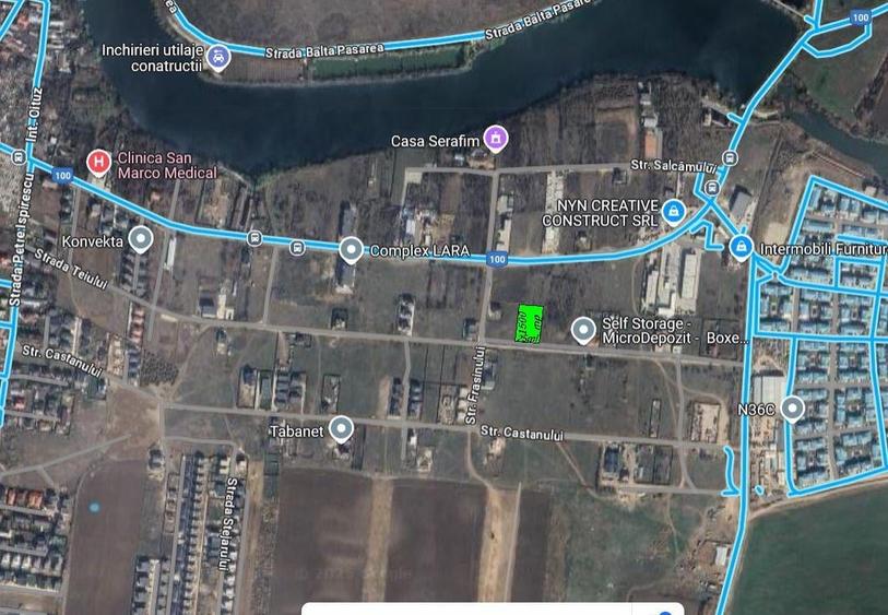 Teren intravilan 1500mp destinatia rezidentiala ,desch.25ml la str.Teiului! - 2