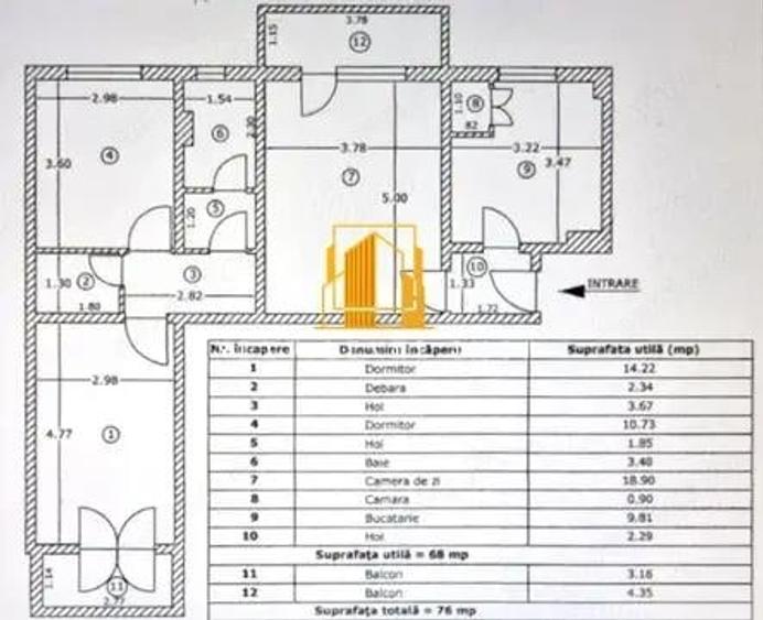 Apartament de 3 camere Trivale spa?iu generos ?i posibilita?i nelimitate! - 1