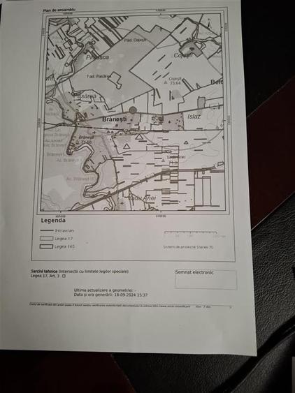 vanzare teren intravilan  construibil BRANESTI | deschidere la DN 3 | 3750mp | u - 8