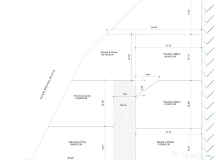 Teren parcelabil P+2 in Zamca, 400 euro/mp - 1