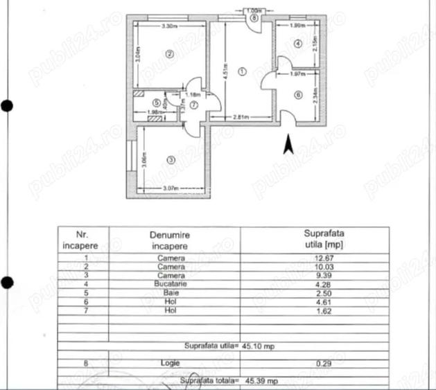 De vanzare apartament cu 3 camere Aviatiei De vanzare apartament cu 3 camere Aviatiei