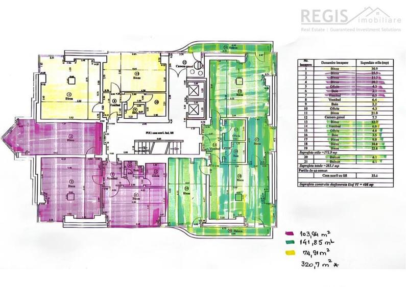 Etaje Renovate in Centrul Civic pentru Birouri de Inchiriat - 12