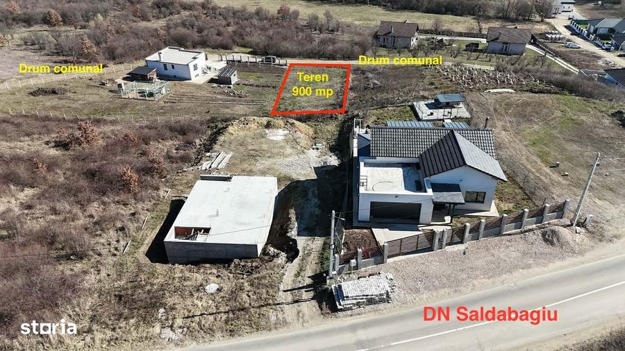 Teren intravilan 900 mp Saldabagiu - zona Hanul Pescarilor - 3