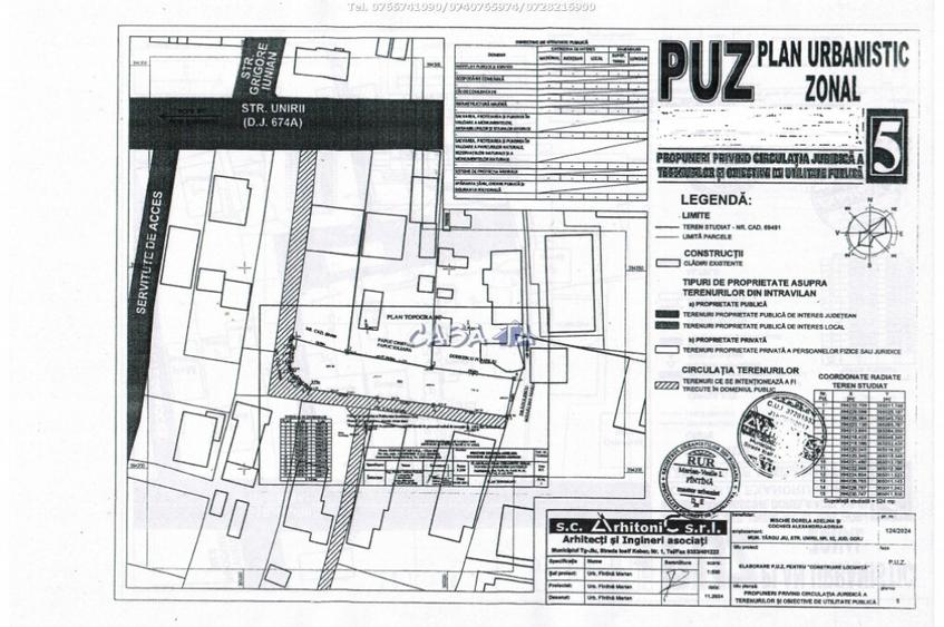 Teren Intravilan, Curti - Constructii, Strada Unirii - 1