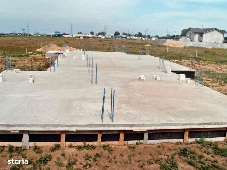 Veterani , teren cu temelie si proiect tip duplex - 1