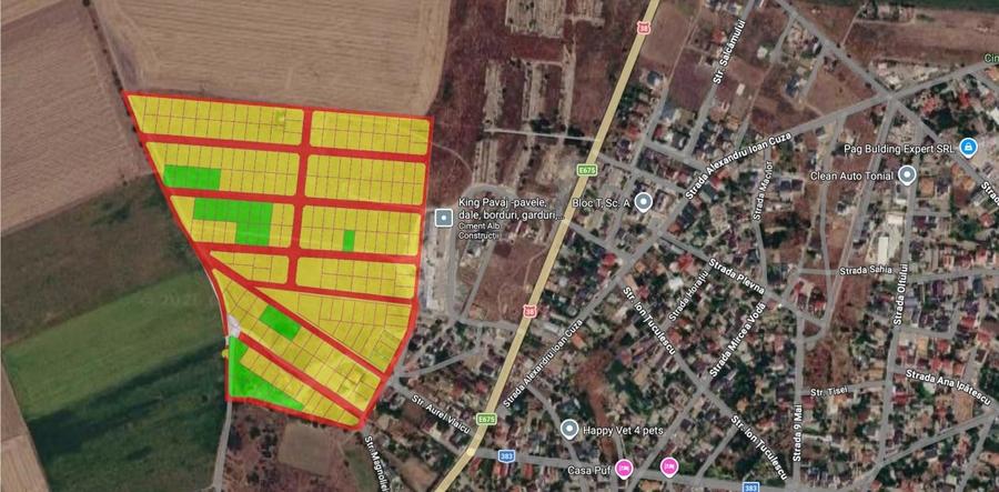 Teren Construcții intravilan de 387 mp, în Techirghiol