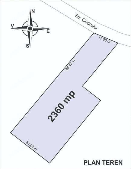 Vanzare teren 2360 mp in Magurele, strada Codrului - 6