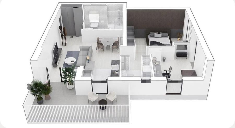 Apartament cu 3 camere 72,35 mp, Timisoara! - 2