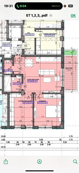 Bulevardul Bratianu  3 camere - 5