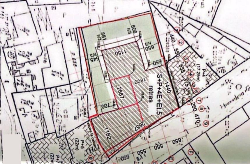 Grozavesti, teren 890 mp, S+P+4