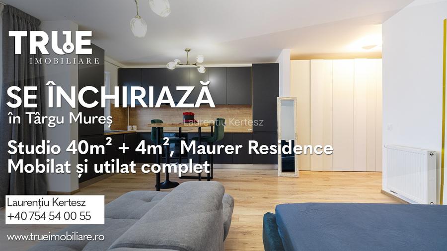 Studio de închiriat, bloc nou, Maurer Residence!