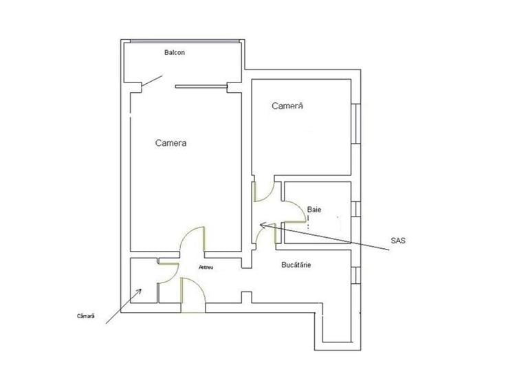 Apartament cu 2 camere zona Semicentrala etaj 3 - 10
