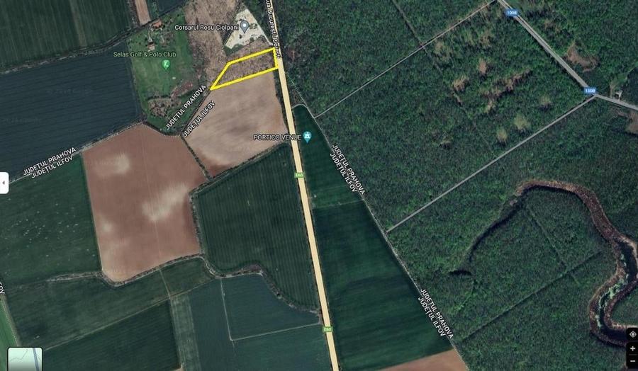 Teren de vanzare -32.130mp cu deschidere 105m la DN1, Ciolpani, cu PUZ. - 1