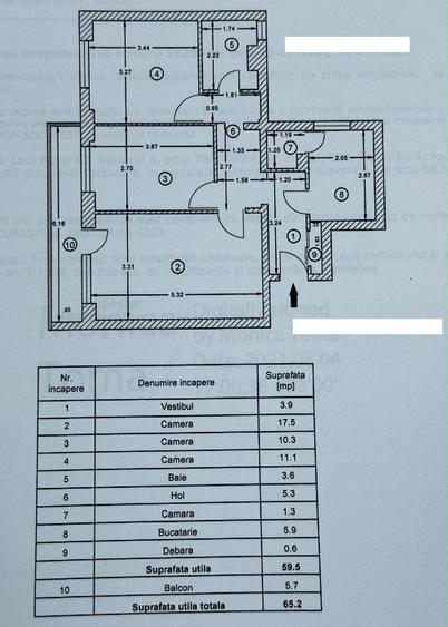 Apartament 3 camere 65mp Bld Timisoara nr 69 etaj 6/10 bloc reabilitat 2025 - 7
