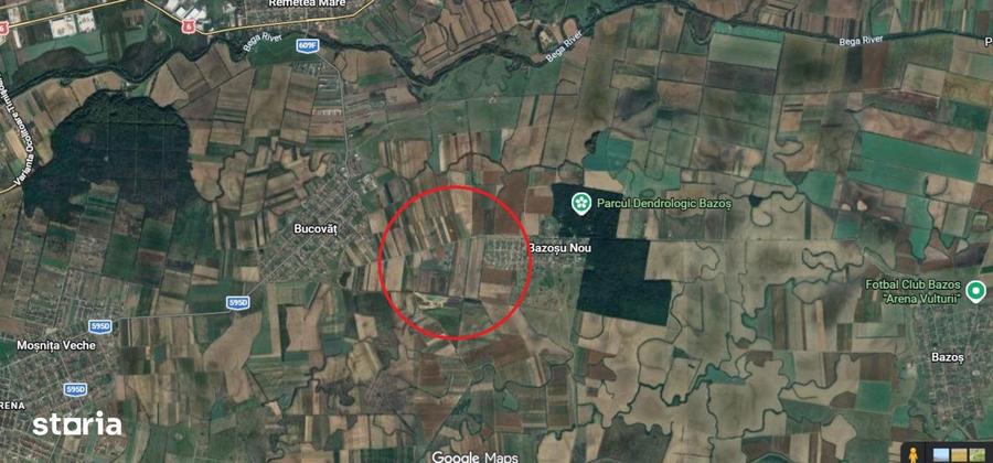 Bucovat - Teren extravilan - Su: 40600mp - potential rezidential - 1