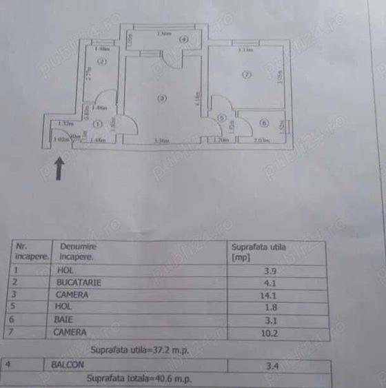 Blues Festival -Apartament 2 camere necesita renovare completa - 1