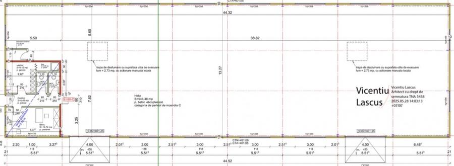 HALĂ in constructie,  580 mp ,  TEREN 1.300 mp !  GILĂU - 3