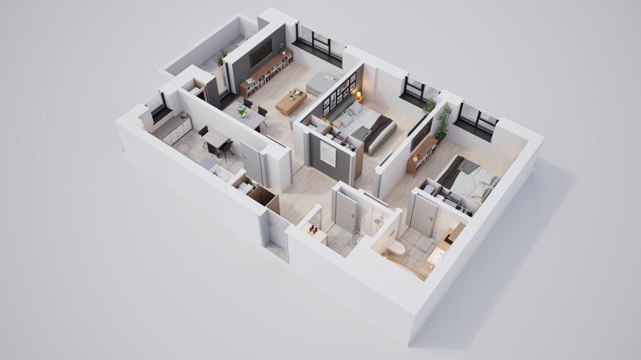 3 camere | Complex nou | Parc propriu | Parcare & boxă disponibile - 5