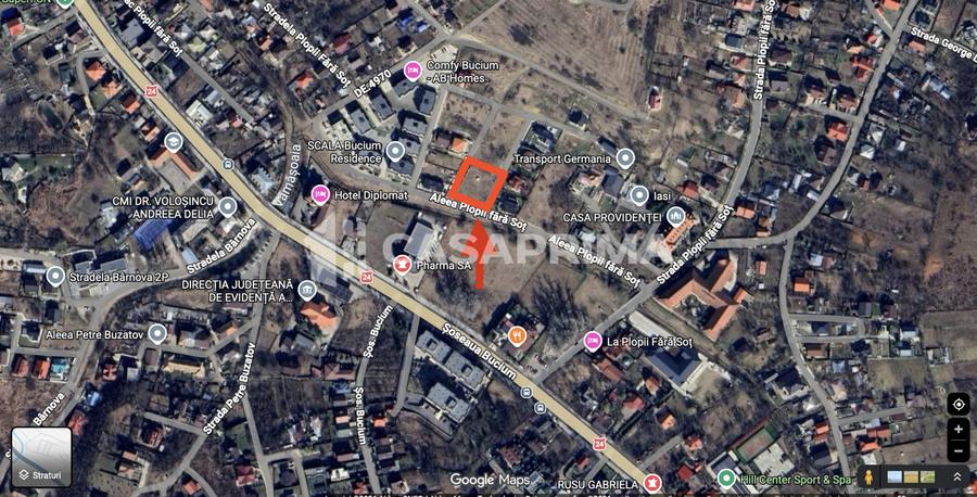 Teren Bucium – 100 m de Plopii Fără Soț / Ideal case sau blocuri 1230 mp! - 3