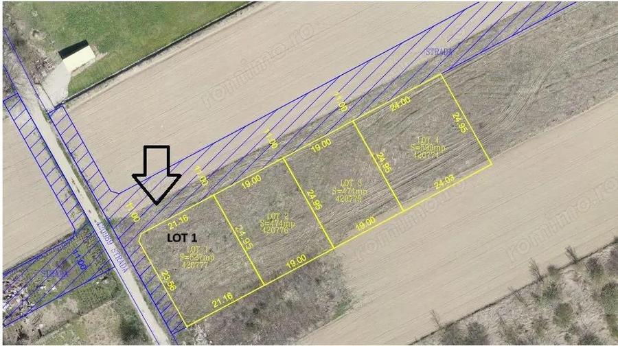 Teren intravilan 4 loturi disponibile | Lugoj, Strada Cri?an - 3