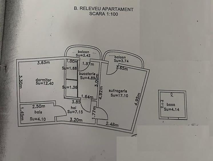 Apartament 2 camere La Cheie, Dorobantilor, etaj 3 in bloc cu lift. - 10