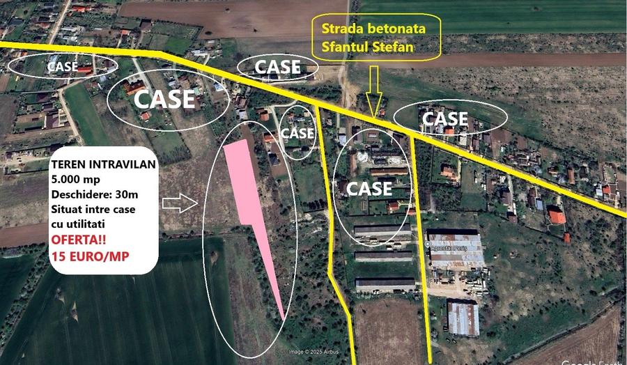 Proprietar - Investiție sigură – 5.000 mp intravilan între case, Periș - 15€/mp - 1