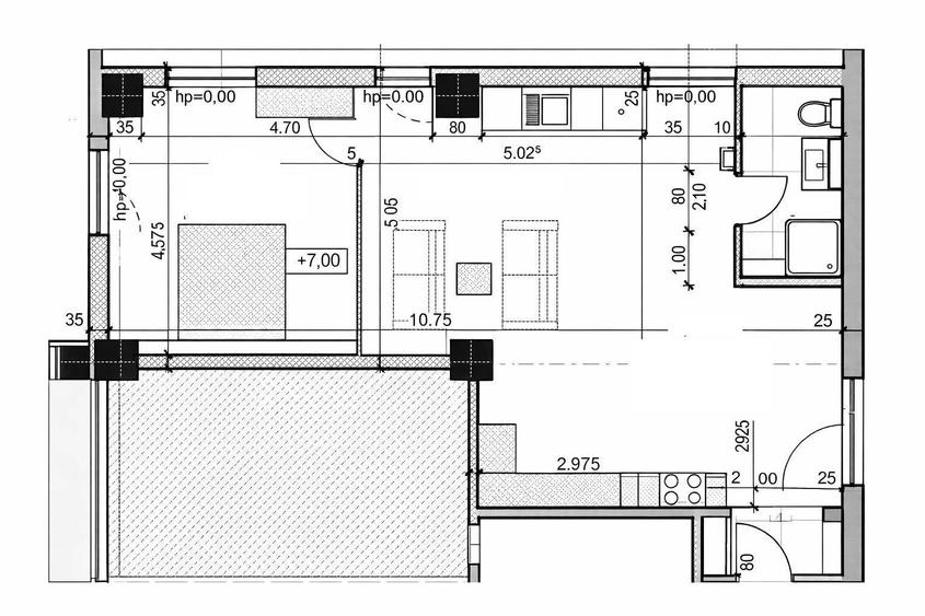 Apartament nou cu 2 camere, 60mp, etaj 1, finisat, mobilat si utilat in Marasti - 1