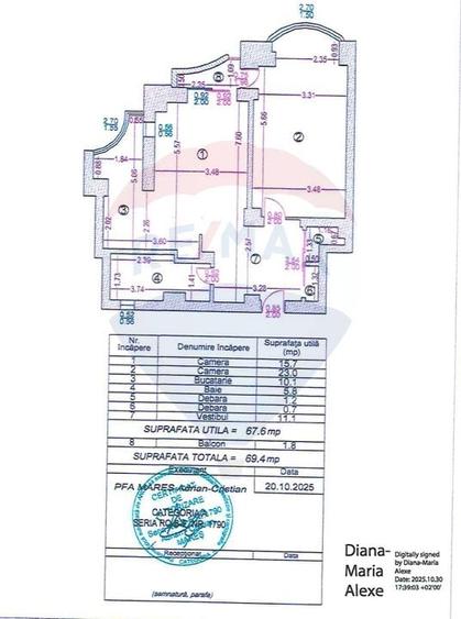 Chirie 2 camere 70mp | Parcare inclusa | Blvd. Unirii bloc F64 - 3