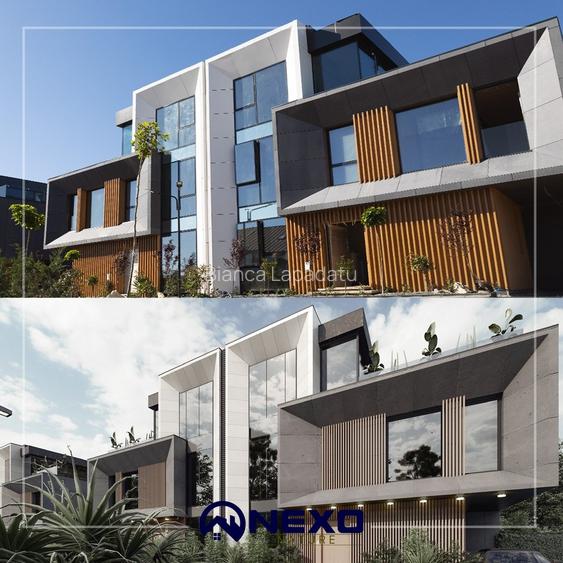 NEXO Nature - Vile Inteligente cu Piscină  Privată  și  Living Înalt de 7 Metri