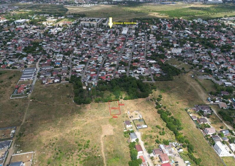 Teren Intravilan 846m2 - P+3-5 - Str. Drumul Movila, Sector - 2