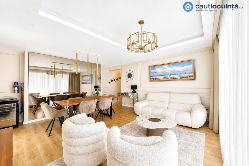 Apartament cu 4 camere decomandat, mobilat în Băneasa