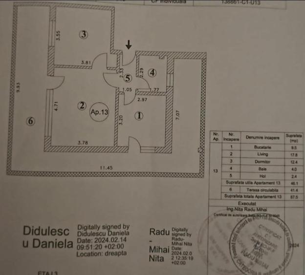 Apartament cu 2 camere decomandat în Bragadiru