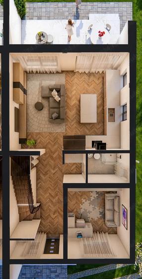 Casa noua tip duplex Timisoara asfalt toate utilitatile - 5