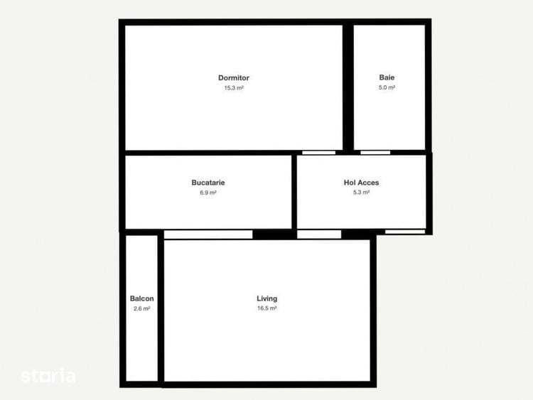 Apartament cu 2 camere în Dumbrăvița