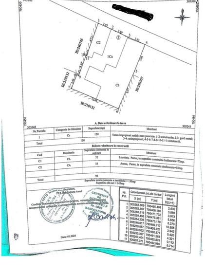 Casă cu 3 camere cu Teren 157 Mp în Trocadero