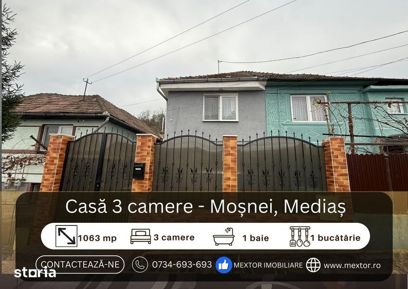 Casă cu 3 camere cu Teren 1063 Mp în Central