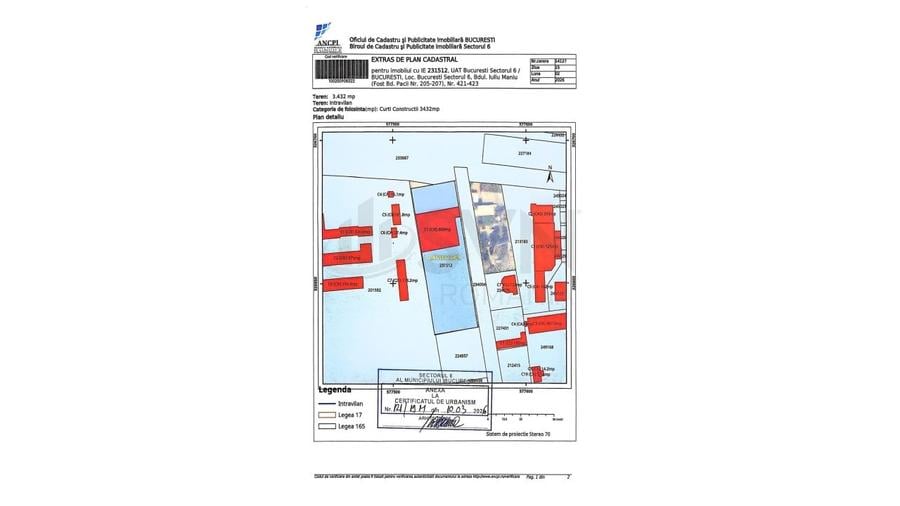 Teren Construcții intravilan de 3432 mp, în Militari