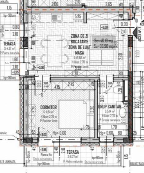 Apartament 2 camere, 36,90mp | Zona Petrom | Baciu | - 6