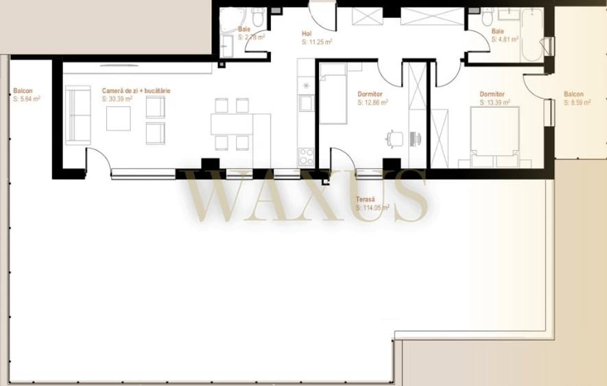 Penthouse de vanzare - Zona VIVO | 200mp | Terasa | Garaj Subteran - 6