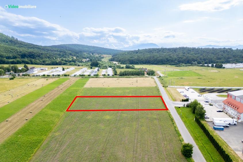 Teren industrial Brașov, ieșire spre Cristian, 55 metri front stradal - 2