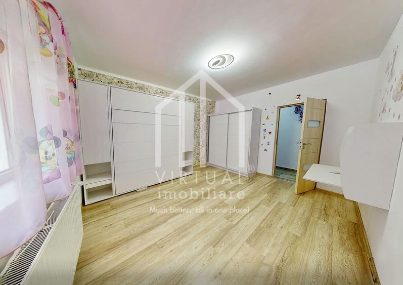 Apartament cu 3 camere, 78mp utili+curte privata (90mp), 2 parcari - 1