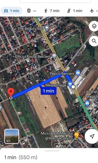 Berceni-Vidra, propunem 5 loturi teren , 400mp fiecare deschidere 18 mp. - 2