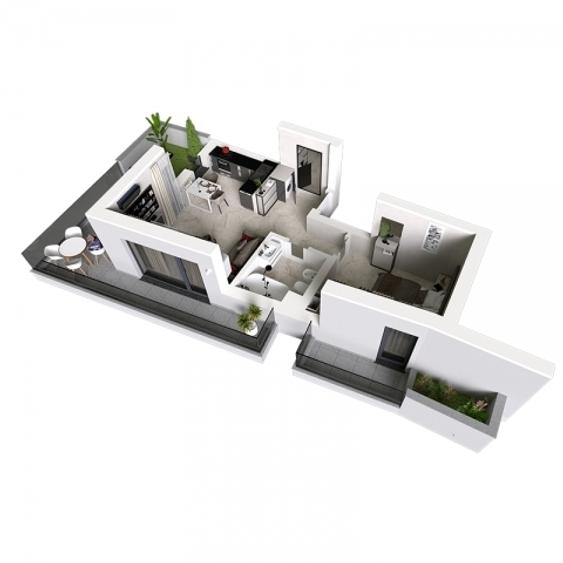 Constanta Apartament 2 camere decomandat, 44mp, Mamaia, zona Aqua Magic - 1